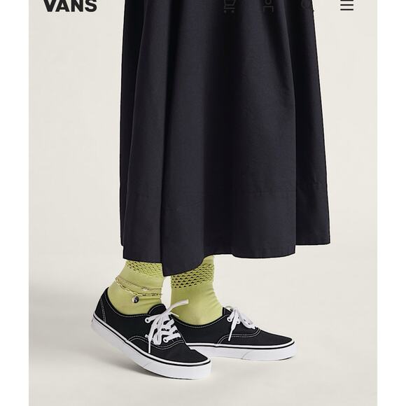 Vans Authentic Shoe Black/White Classic Canvas VN000EE3BLK Mens 8 Women’s 9.5 - Picture 5 of 6